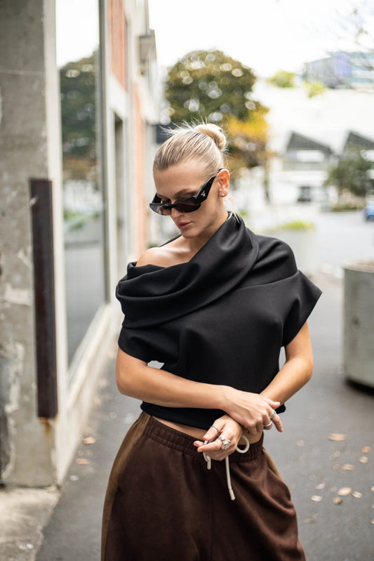 Morph Crew Vest Black