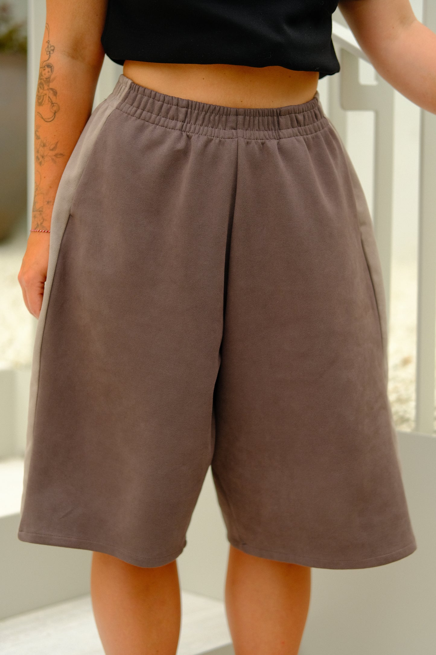 LIMITED EDITION Wide-Leg Jort Ash