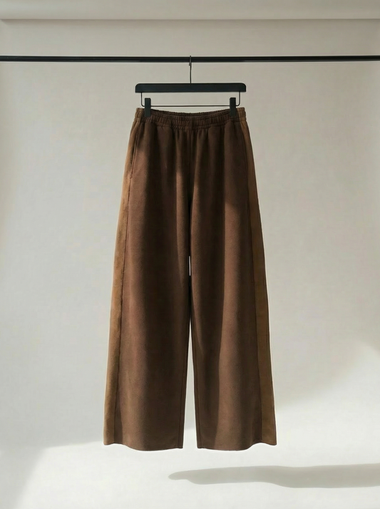 W25 Wide-Leg Sweatpants Mocha