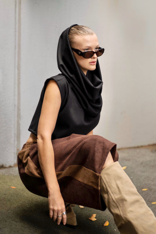 Morph Crew Vest Black